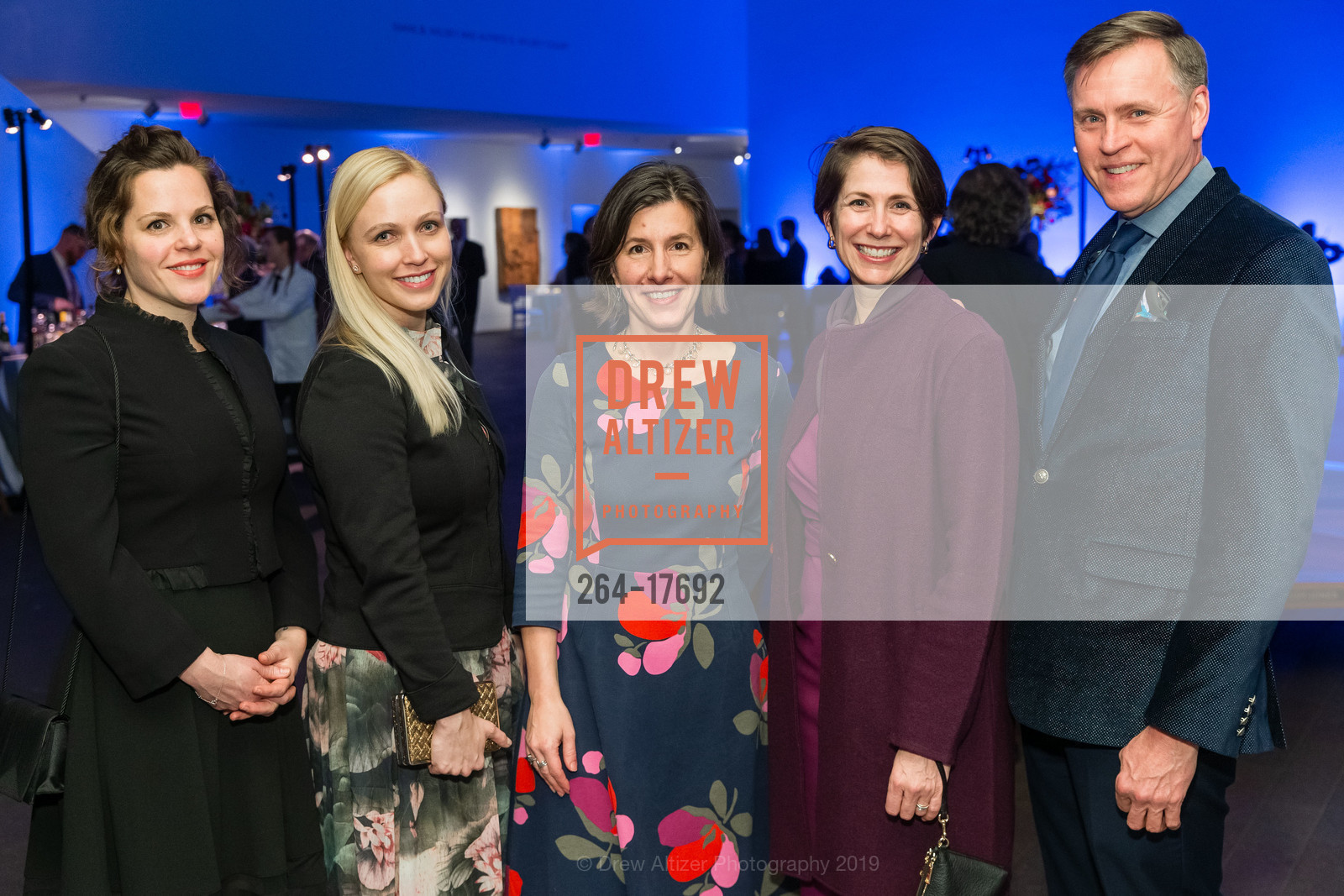 Hillary Olcott, Melissa Buron, Elise Effmann Clifford, Deanna Griffin, Ed Prohaska, Monet: The Late Years Reception and Viewing, de Young Museum, February 14th, 2019, Photo #264-17692 Hillary Olcott, Melissa Buron, Elise Effmann Clifford, Deanna Griffin, Ed Prohaska, Photo #264-17692