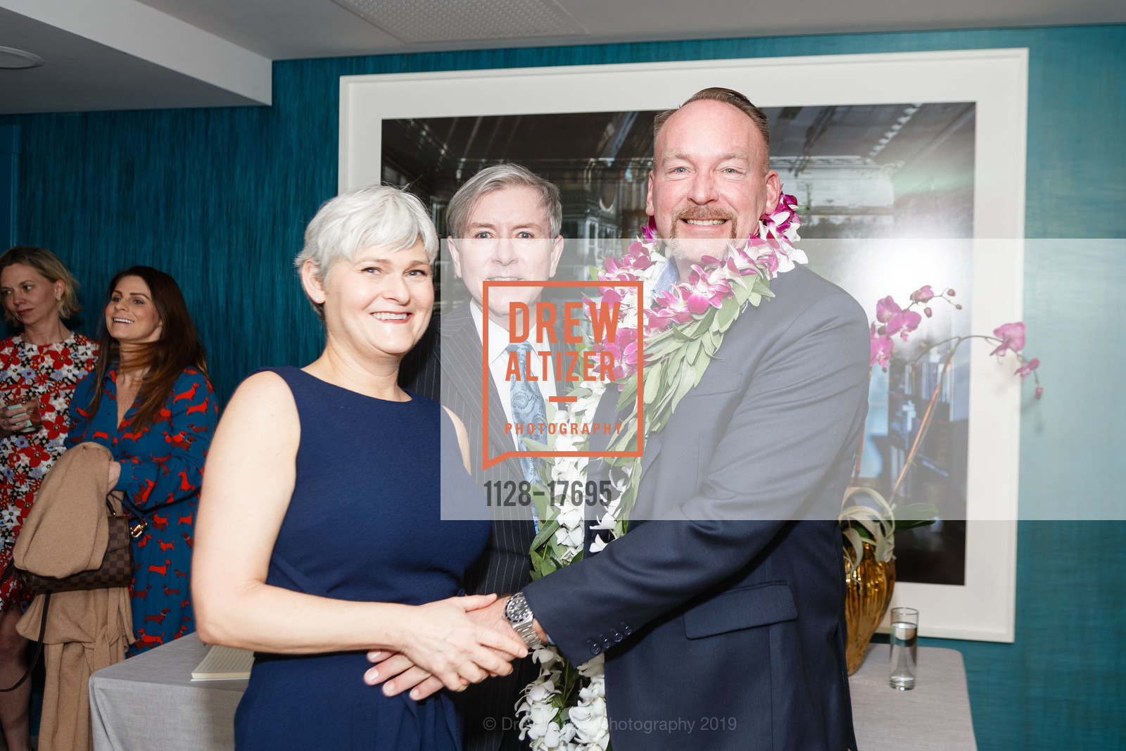 Sue Upton, Robert Pangburn, Mike Hirner, Celebration of Life - Dr. Vic A. Narurkar, The Battery. 717 Battery Street SF CA, February 16th, 2019, Photo #1128-17695 Sue Upton, Robert Pangburn, Mike Hirner, Photo #1128-17695