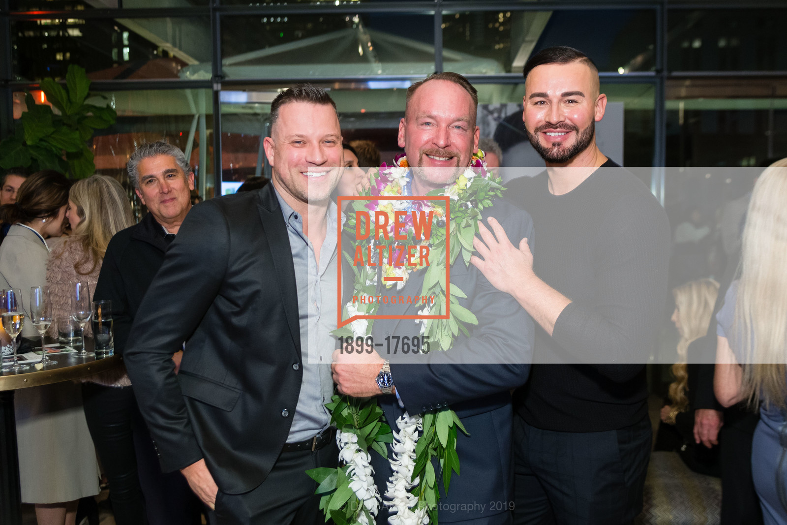 Jules Heaney, Mike Hirner, JP Calderon, Celebration of Life - Dr. Vic A. Narurkar, The Battery. 717 Battery Street SF CA, February 16th, 2019, Photo #1899-17695 Jules Heaney, Mike Hirner, JP Calderon, Photo #1899-17695