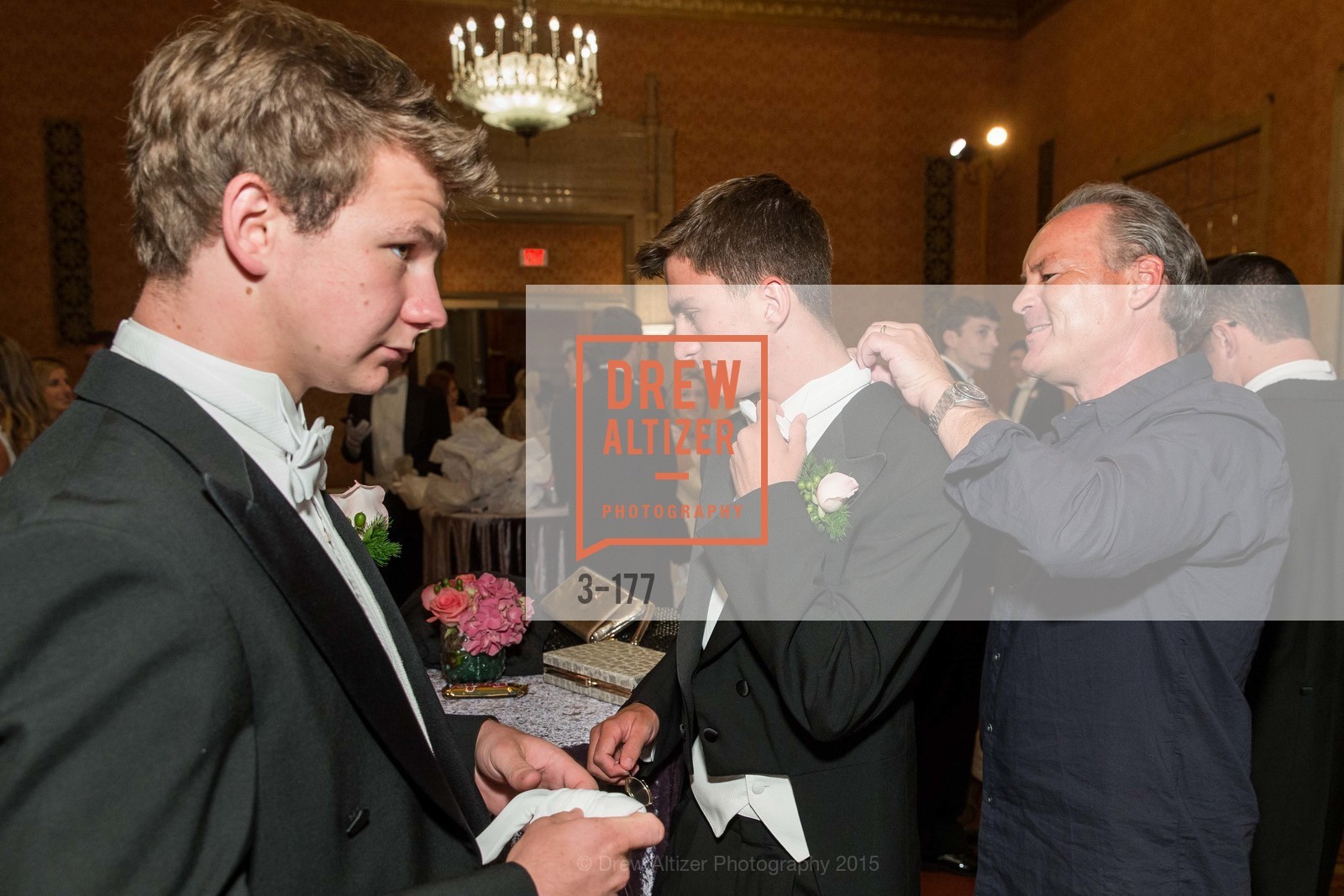 TJ Polite, Jack Kariotis, Jeff Cusack, San Francisco Debutante Ball 2015, The Westin St. Francis San Francisco Union Square. 335 Powell St, June 20th, 2015, Photo #3-177 TJ Polite, Jack Kariotis, Jeff Cusack, Photo #3-177
