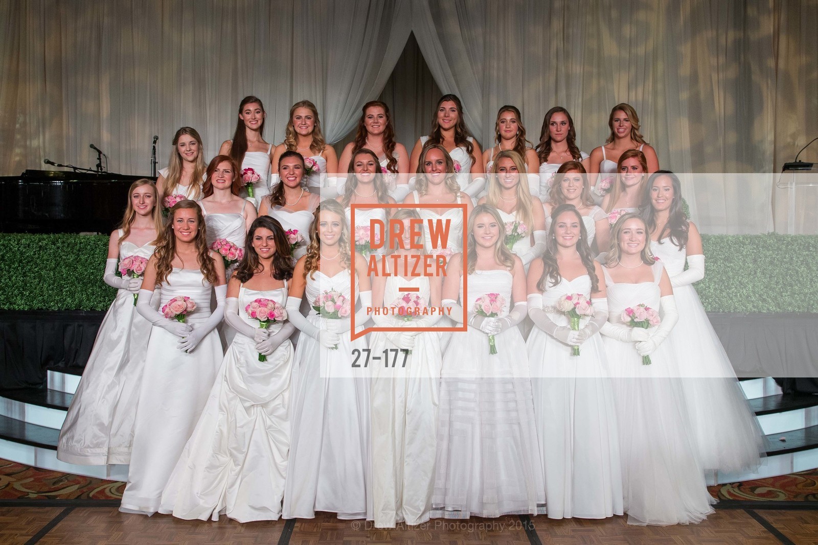 Paige Silverman, Elizabeth Grayson, Jennifer Reynolds, Kate Harris, Hailey Cusack, Curry Fisher, Hannah Baylis, Rachael Jayne Maier, Katarina Churich, Mary Grinnell, Allaire Kruse, Camille Rich, Madeleine Lamm, Sarah Scannell, Kendall Finnegan, Diana Silverstri, Paloma Palmer, Connolly Stegerwald, Lindsey Marie Weber, The 2015 San Francisco Debutante Ball, The Westin St. Francis San Francisco Union Square. 335 Powell St, June 20th, 2015,Drew Altizer, Drew Altizer Photography, full-service agency, private events, San Francisco photographer, photographer california