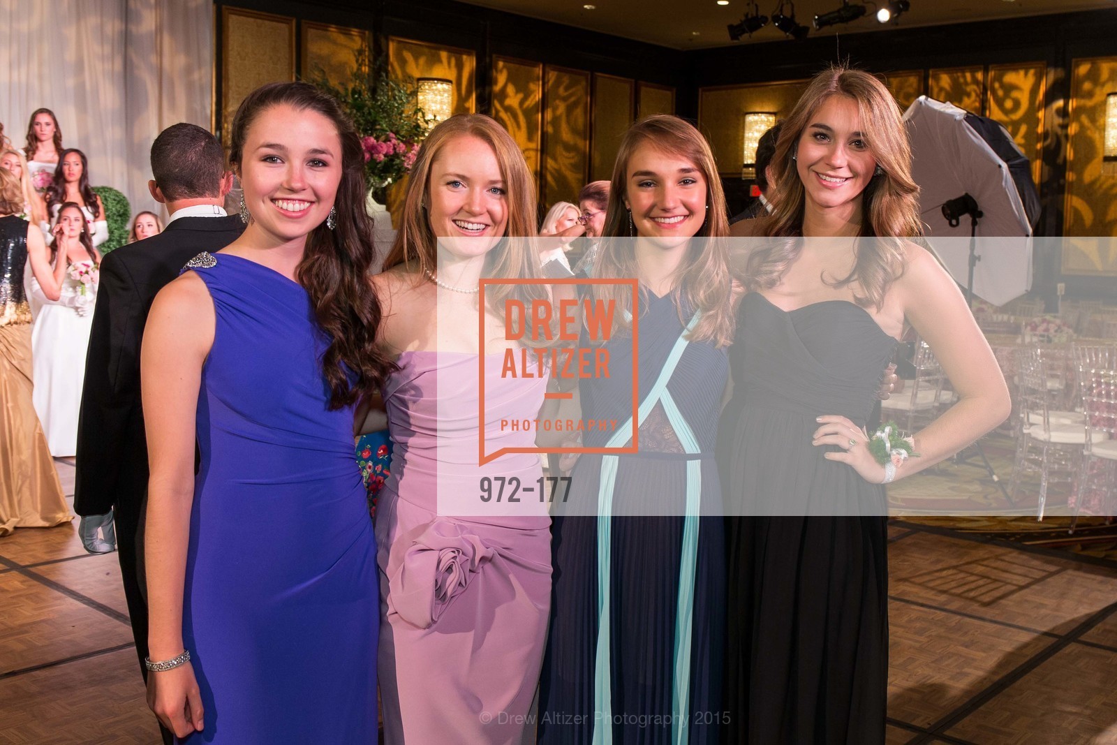 Megan Weber, Virginia Girard, Caroline DiCioccio, Nicole Vincelette, The 2015 San Francisco Debutante Ball, The Westin St. Francis San Francisco Union Square. 335 Powell St, June 20th, 2015,Drew Altizer, Drew Altizer Photography, full-service event agency, private events, San Francisco photographer, photographer California