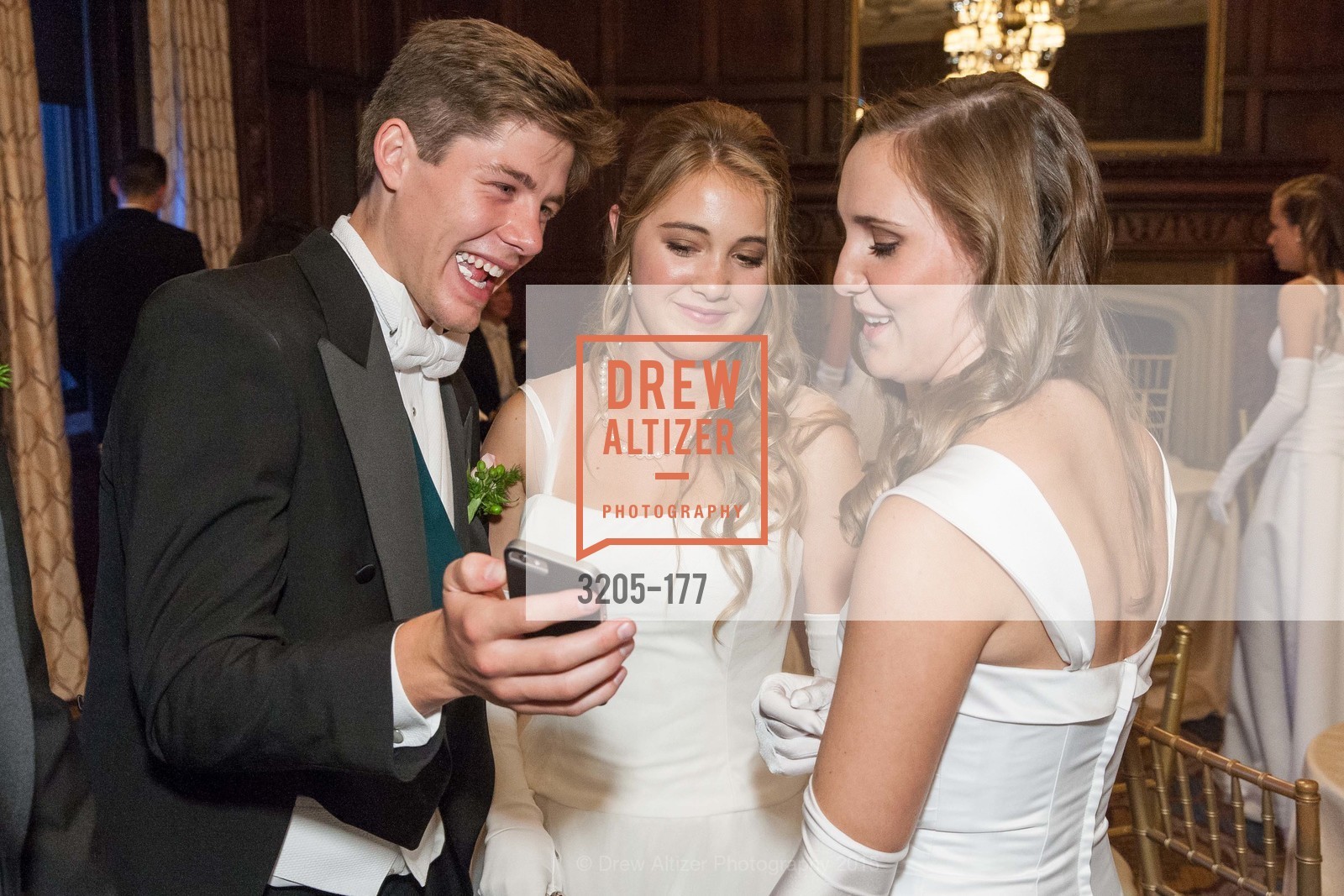 Quentin Favia, Paloma Palmer, Connolly Grace Steigerwald, San Francisco Debutante Ball 2015, The Westin St. Francis San Francisco Union Square. 335 Powell St, June 20th, 2015, Photo #3205-177 Quentin Favia, Paloma Palmer, Connolly Grace Steigerwald, Photo #3205-177