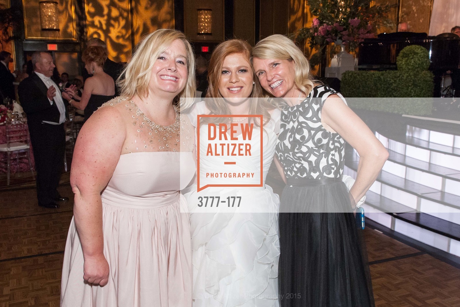 Patricia Foster, Allaire Houston Kruse, Harriet Love, San Francisco Debutante Ball 2015, The Westin St. Francis San Francisco Union Square. 335 Powell St, June 20th, 2015, Photo #3777-177 Patricia Foster, Allaire Houston Kruse, Harriet Love, Photo #3777-177