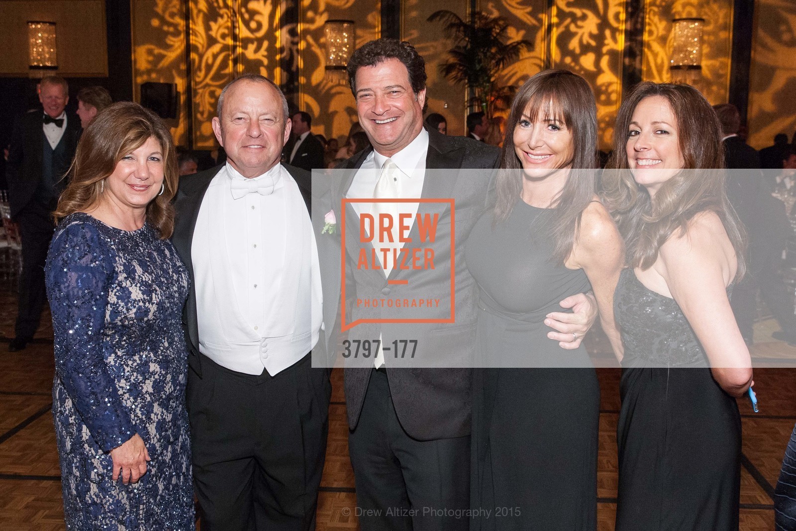 Vicki Silverman, Mark Silverman, Jeff Finegold, Jill Finegold, Laura Russeau, San Francisco Debutante Ball 2015, The Westin St. Francis San Francisco Union Square. 335 Powell St, June 19th, 2015, Photo #3797-177 Vicki Silverman, Mark Silverman, Jeff Finegold, Jill Finegold, Laura Russeau, Photo #3797-177