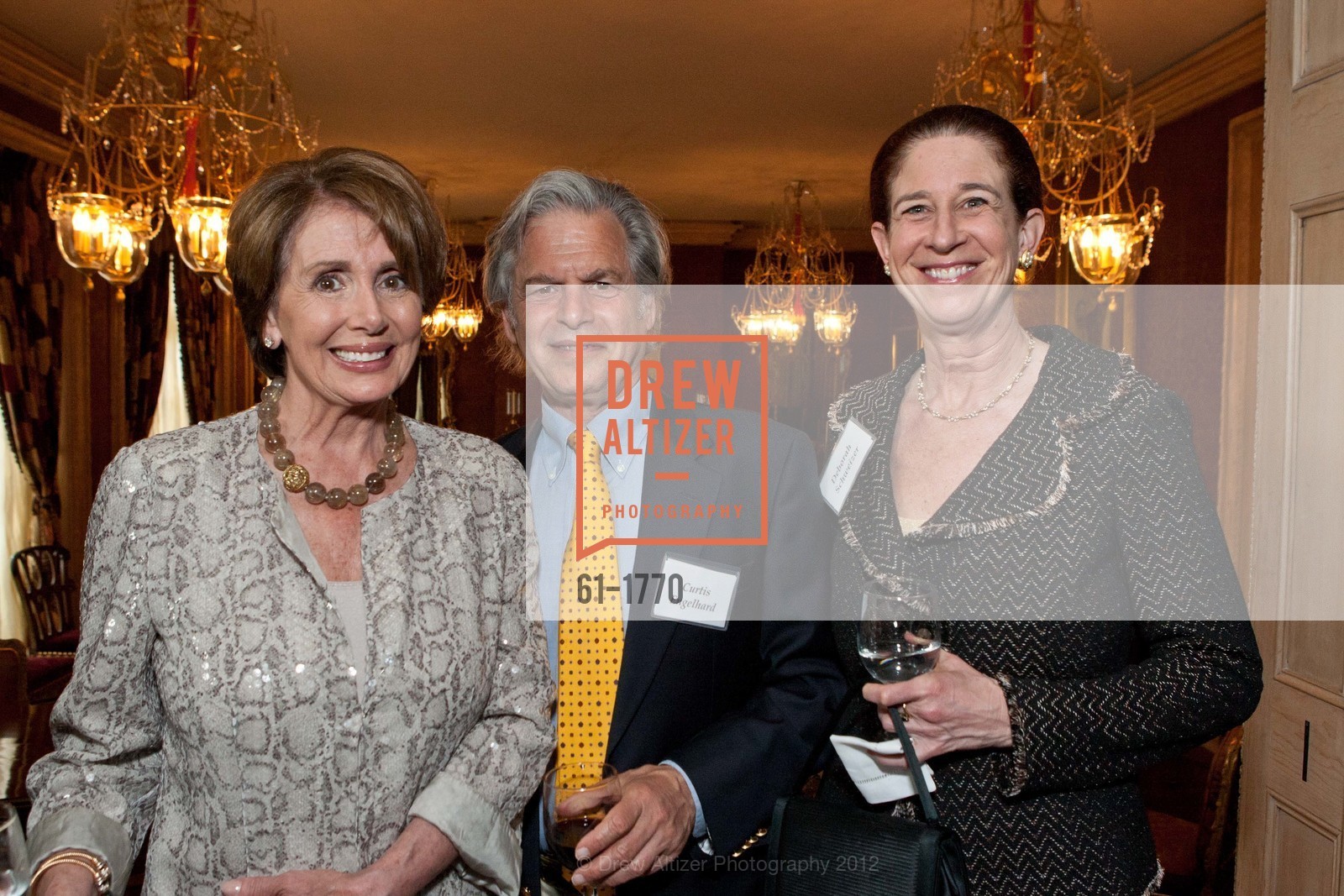 Nancy Pelosi, Curtis Engelhard, Deborah Schweizer, Gordon and Ann Getty Host NANCY PELOSI DCCC Dinner, US, April 23rd, 2012, Photo #61-1770 Nancy Pelosi, Curtis Engelhard, Deborah Schweizer, Photo #61-1770