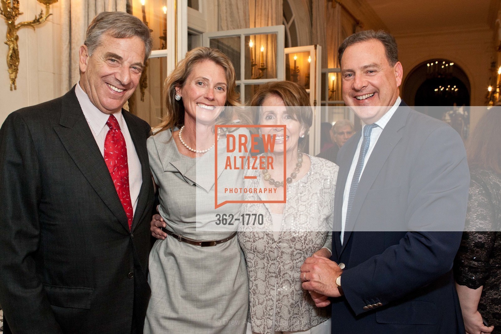 Paul Pelosi, Jennifer Caldwell, John Fisher, Nancy Pelosi, Gordon and Ann Getty Host NANCY PELOSI DCCC Dinner, US, April 23rd, 2012, Photo #362-1770 Paul Pelosi, Jennifer Caldwell, John Fisher, Nancy Pelosi, Photo #362-1770