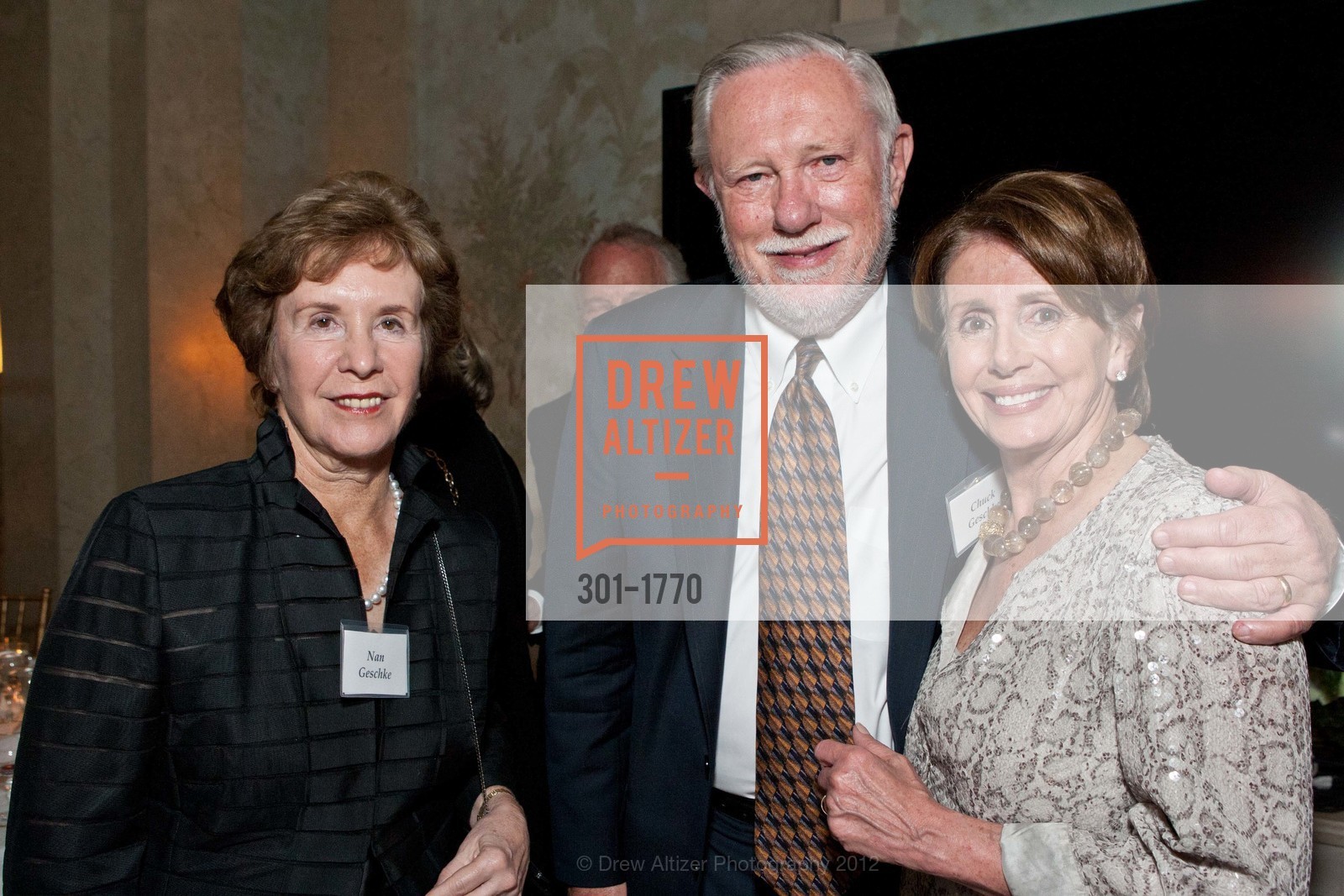 Nan Geschke, Chuck Geschke, Nancy Pelosi, Photo #301-1770