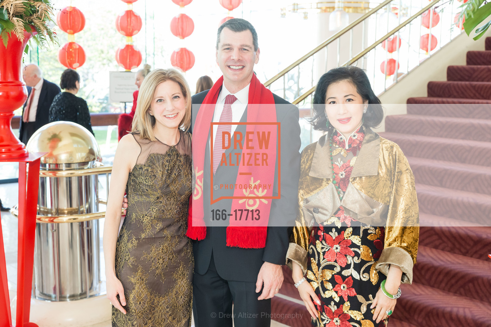 Christine Hanson, Mark Hanson, Gorretti Lui, SF Symphony Chinese New Year 2019, Davies Symphony Hall. 201 Van Ness Ave, Photo #166-17713 Christine Hanson, Mark Hanson, Gorretti Lui, Photo #166-17713