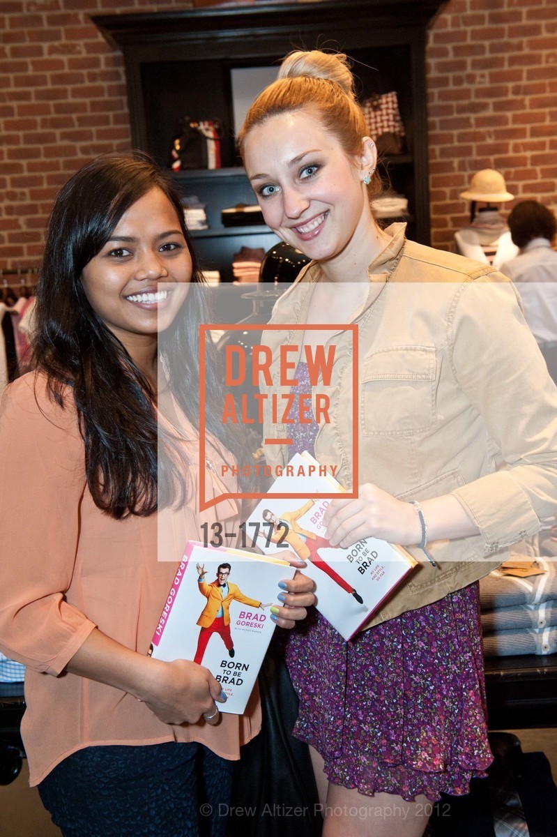Kelly Ly, Sarah-Rose Wentling, BROOKS BROTHERS hosts book-signing with BRAD GORESKI, Brooks Brothers, April 24th, 2012, Photo #13-1772 Kelly Ly, Sarah-Rose Wentling, Photo #13-1772