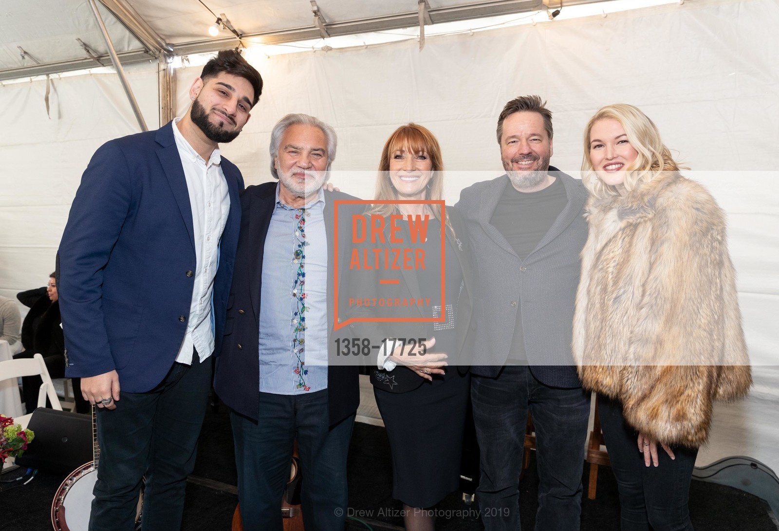 Wally Shah, David Green, Jane Seymour, Terry Fator, Ashley Campbell, Open Hearts Foundation Benefactor Thank You Event 2019, Private Residence, February 17th, 2019, Photo #1358-17725 Wally Shah, David Green, Jane Seymour, Terry Fator, Ashley Campbell, Photo #1358-17725