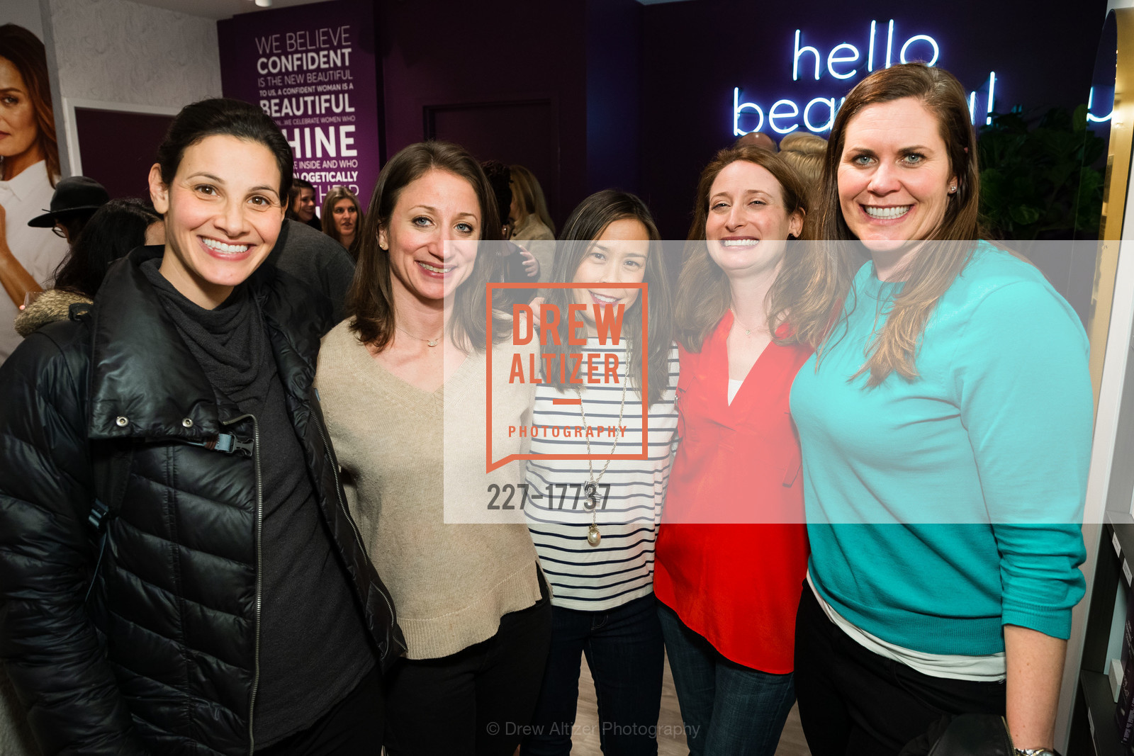 Robyn Sue Fisher, Stephanie Mann, Tiffany Leung, Laurie Kahn, Katie Keil, Madison Reed Color Bar Hayes Valley Grand Opening 2019, Madison Reed Color Bar. 620 Laguna St, Photo #227-17737 Robyn Sue Fisher, Stephanie Mann, Tiffany Leung, Laurie Kahn, Katie Keil, Photo #227-17737