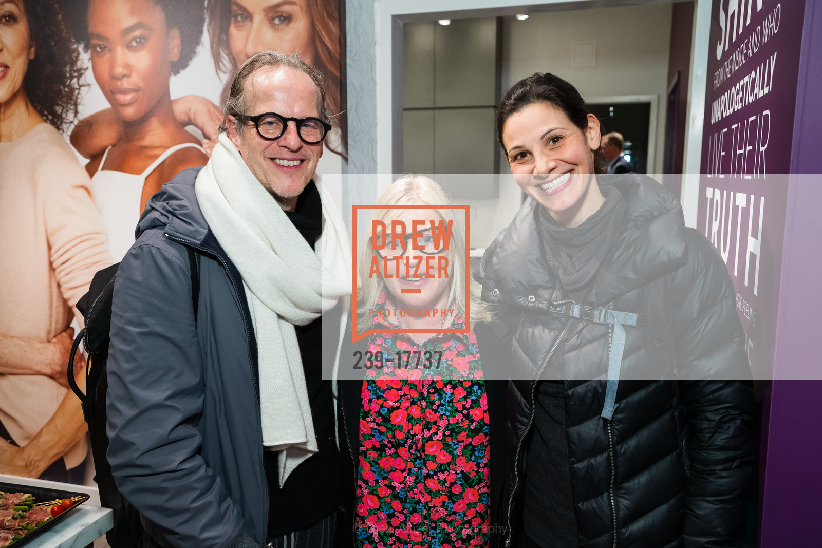 Tony Canrad, Amy Errett, Robyn Sue Fisher, Madison Reed Color Bar Hayes Valley Grand Opening 2019, Madison Reed Color Bar. 620 Laguna St, Photo #239-17737 Tony Canrad, Amy Errett, Robyn Sue Fisher, Photo #239-17737