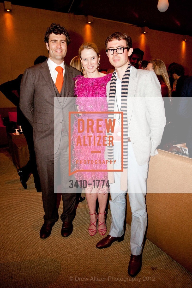 Zach Bogue, Marissa Mayer, Edward Cheng, SFMOMA's POST MODERN PARTY following the Modern Ball, US, April 25th, 2012, Photo #3410-1774 Zach Bogue, Marissa Mayer, Edward Cheng, Photo #3410-1774