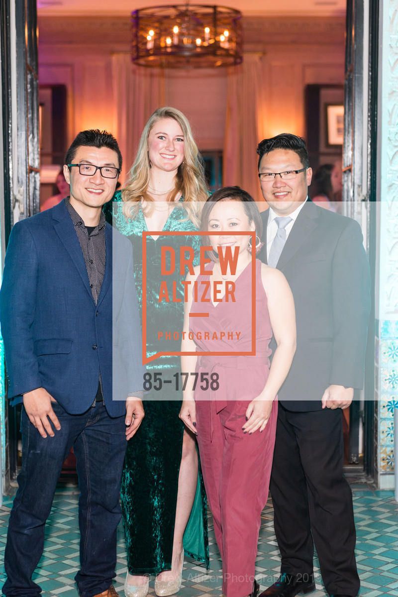 John Yuen, Jennifer Padilla, Kayla Yuen, Gary Eng, Spinsters Legacy Benefit 2019, Fairmont Hotel, Swig Suite. 950 mason street, February 23rd, 2019, Photo #85-17758 John Yuen, Jennifer Padilla, Kayla Yuen, Gary Eng, Photo #85-17758