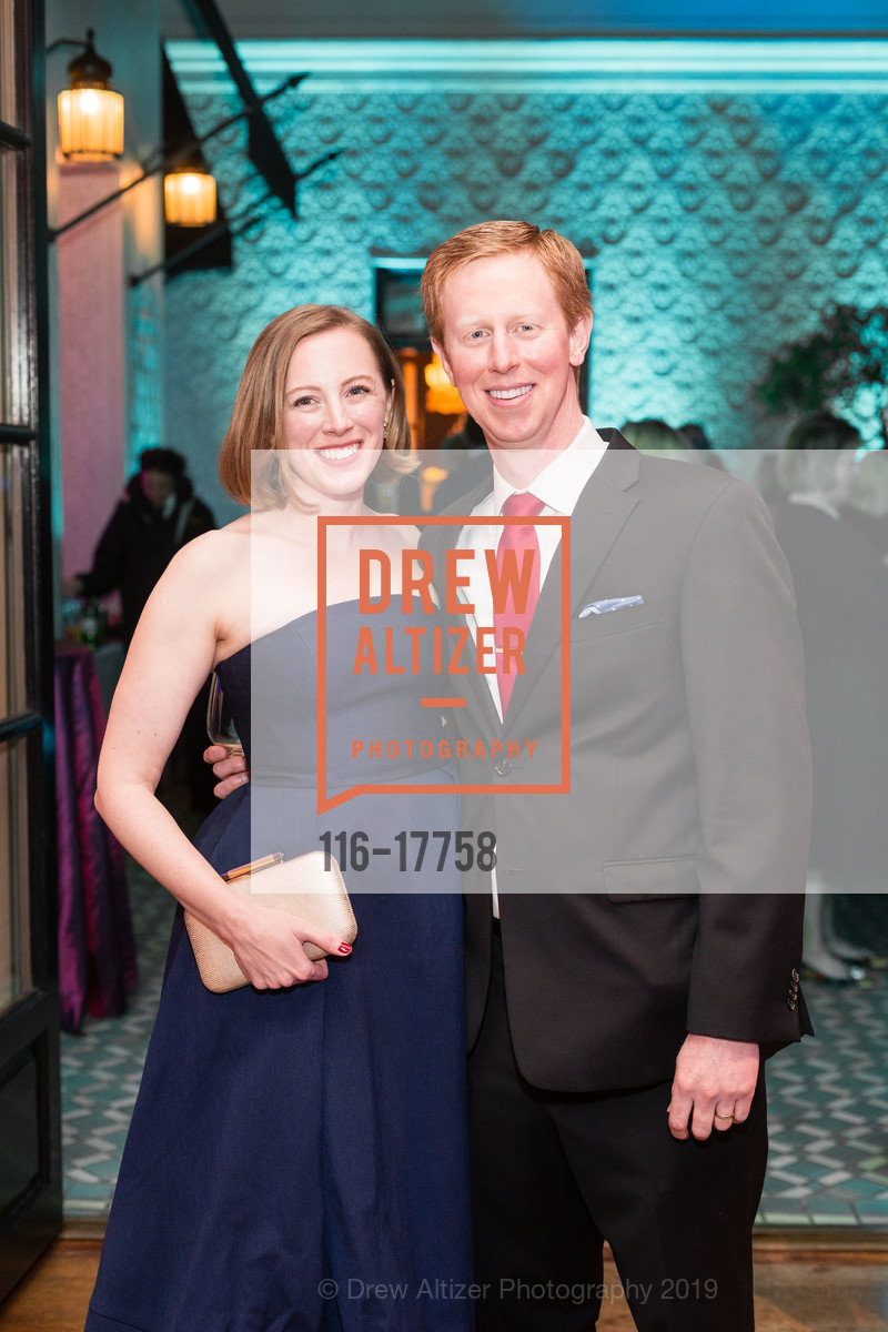 Kelly Specht, Jamie Specht, Spinsters Legacy Benefit 2019, Fairmont Hotel, Swig Suite. 950 mason street, February 23rd, 2019, Photo #116-17758 Kelly Specht, Jamie Specht, Photo #116-17758