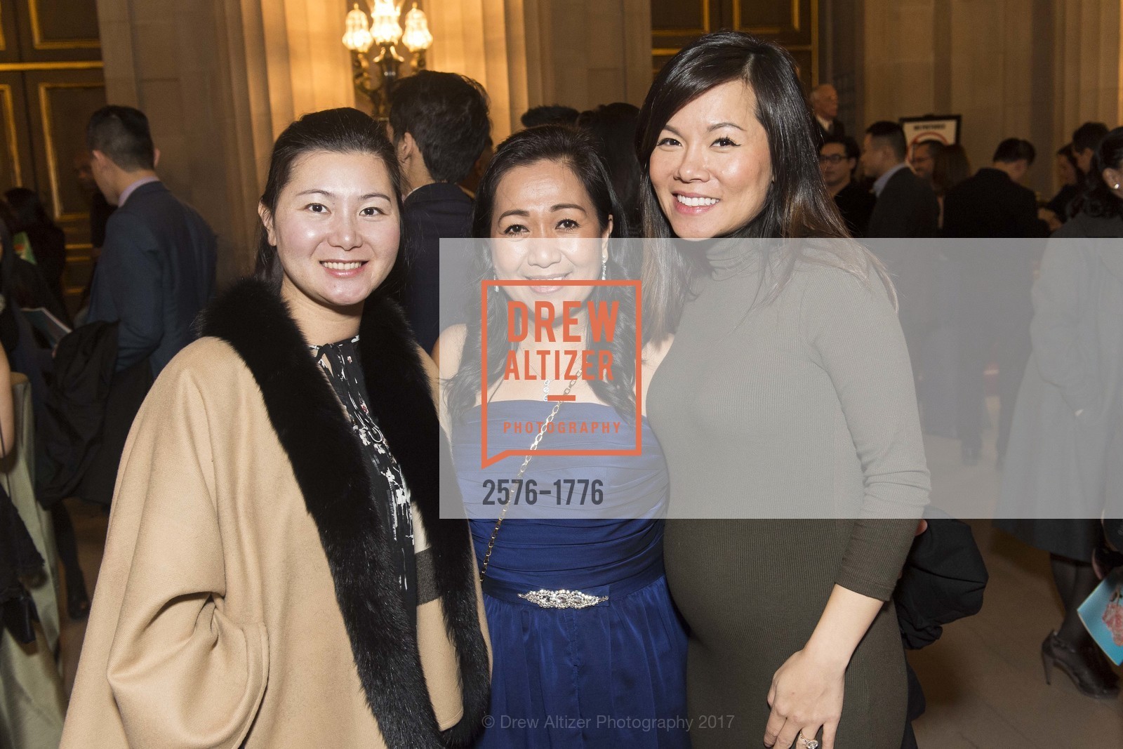 Helen Ruan, Vivian Olero, Amelie Nguyen, Shen Yun Gala Night at the War Memorial Opera House, War Memorial Opera House. 301 Van Ness Ave, January 6th, 2017, Photo #2576-1776 Helen Ruan, Vivian Olero, Amelie Nguyen, Photo #2576-1776