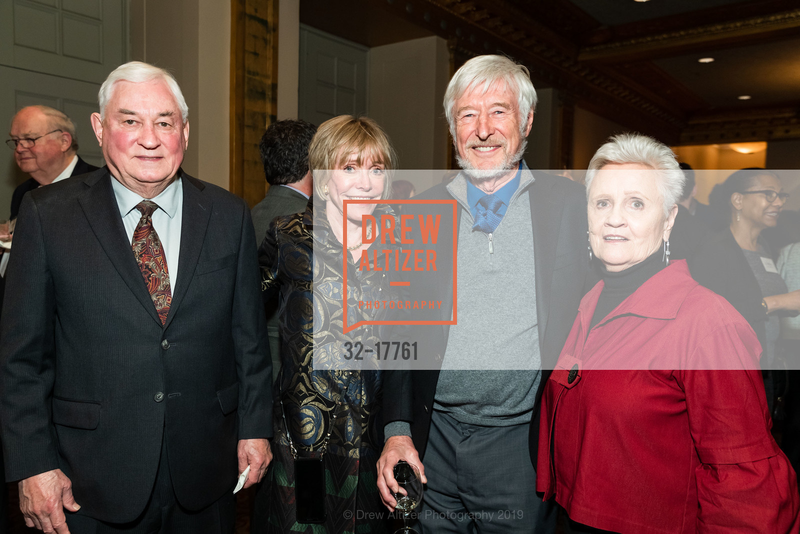 Richard Geist, Merrill Randol, Reg Kelly, Julia Geist, American Conservatory Theater's Producers Circle Dinner, The Geary Theater. 415 Geary St, February 21st, 2019, Photo #32-17761 Richard Geist, Merrill Randol, Reg Kelly, Julia Geist, Photo #32-17761