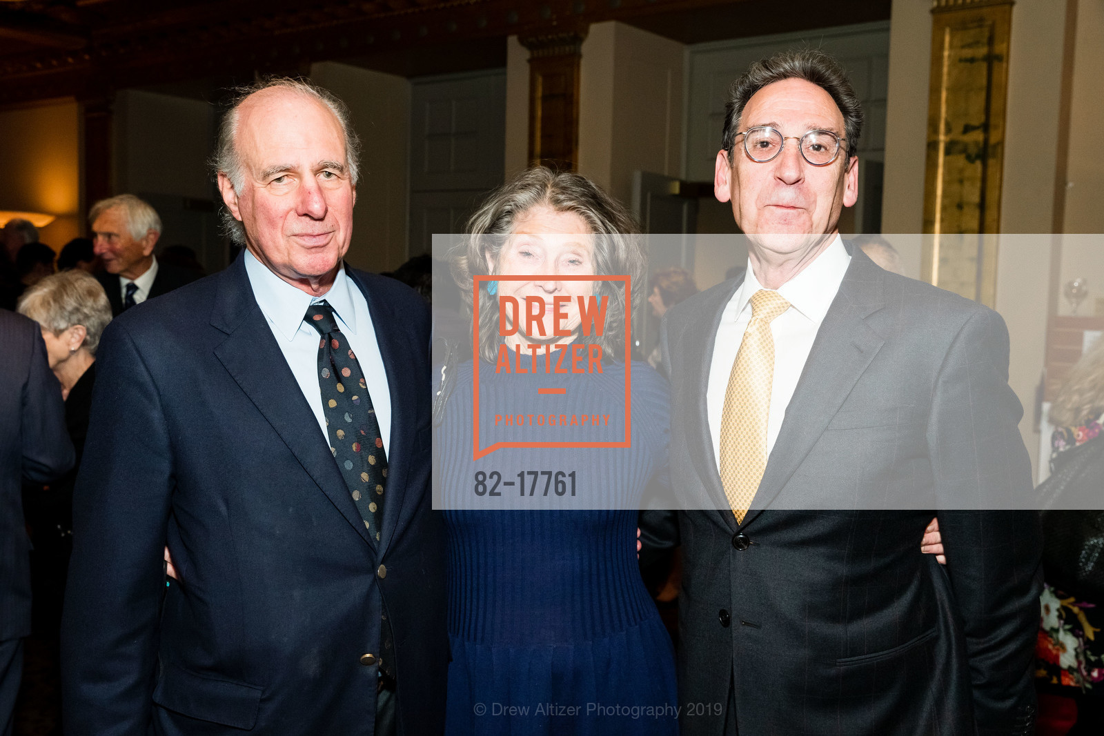 John Osterweis, Barbara Ravizza, Fred Levin, American Conservatory Theater's Producers Circle Dinner, The Geary Theater. 415 Geary St, February 21st, 2019, Photo #82-17761 John Osterweis, Barbara Ravizza, Fred Levin, Photo #82-17761