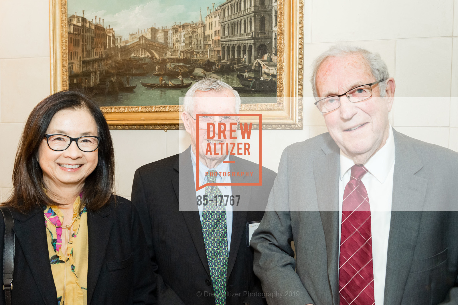 Ming Chang O'Brien, John Mallen, Denis Ragan, USF JP Getty Honor College Scholars, Private Residence, February 21st, 2019, Photo #85-17767 Ming Chang O'Brien, John Mallen, Denis Ragan, Photo #85-17767