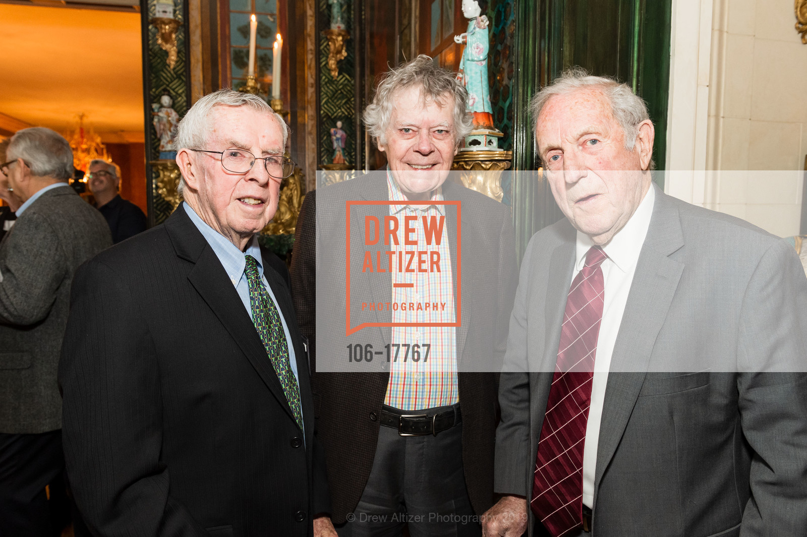 John Mallen, Gordon P. Getty, Denis Ragan, USF JP Getty Honor College Scholars, Private Residence, February 21st, 2019, Photo #106-17767 John Mallen, Gordon P. Getty, Denis Ragan, Photo #106-17767