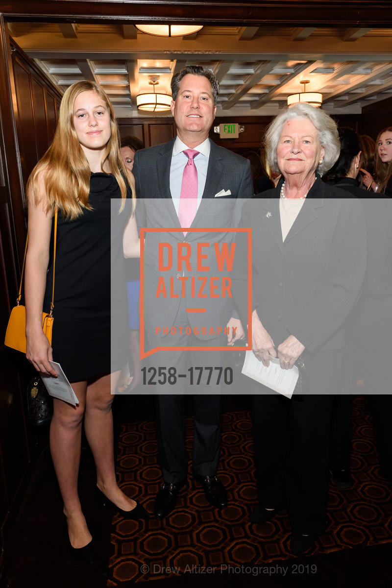 Margaux Barber, Patrick Barber, Carolyn Barber, Susan G. Komen Visionary Awards Luncheon, Julia Morgan Ballroom, February 22nd, 2019, Photo #1258-17770 Margaux Barber, Patrick Barber, Carolyn Barber, Photo #1258-17770