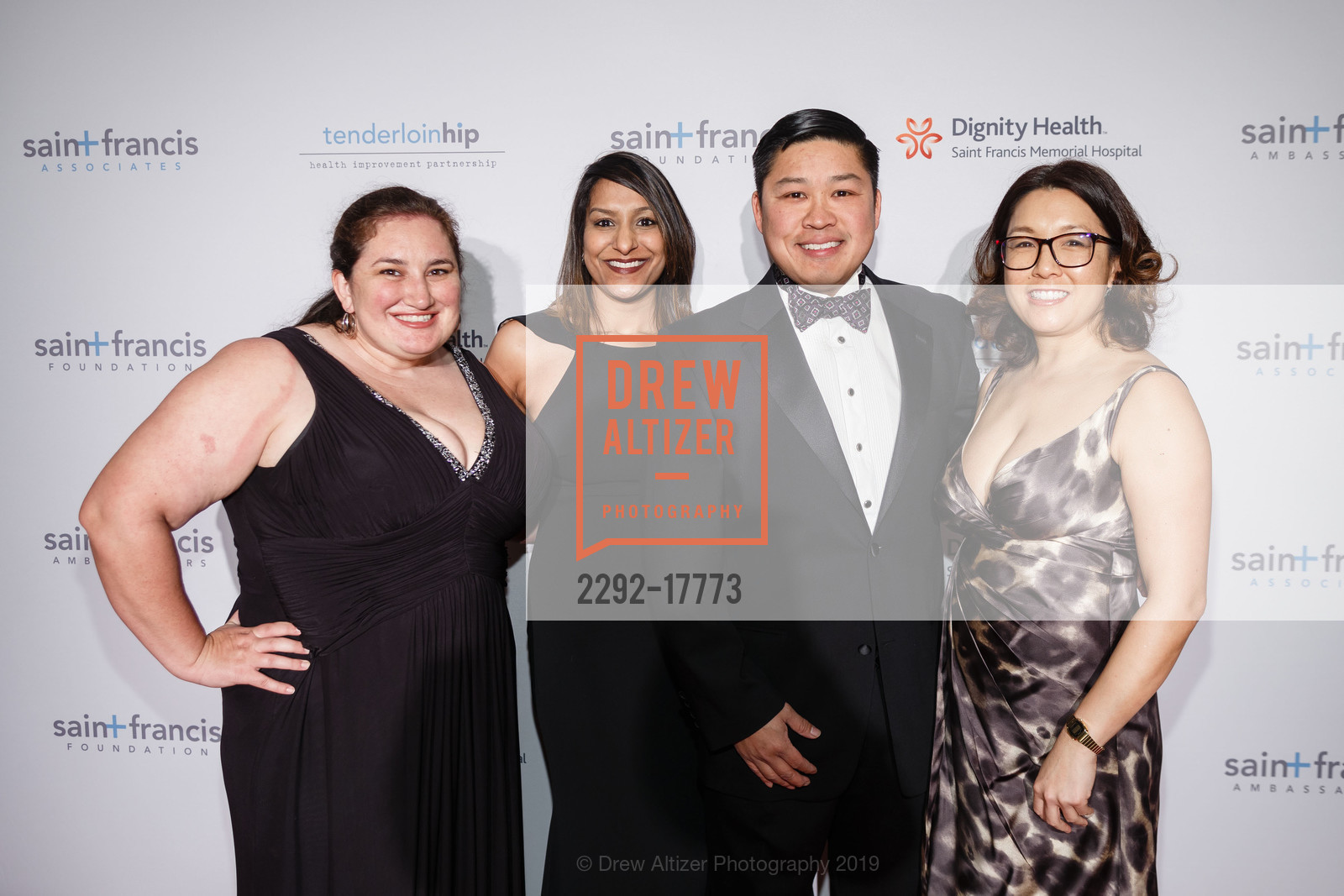 Beth Howse, Anusha Chari, Rowell Farrales, Joanne Sun, Saint Francis Foundation Hosts An Intimate Evening with Oscar, Farimont SF Penthouse. 950 Mason Street, February 24th, 2019, Photo #2292-17773 Beth Howse, Anusha Chari, Rowell Farrales, Joanne Sun, Photo #2292-17773