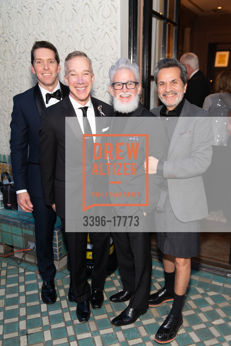 Steve Reidy, Mark Ryle, Brad Trask, Jesus Ramirez, Saint Francis Foundation Hosts An Intimate Evening with Oscar, Farimont SF Penthouse. 950 Mason Street, February 24th, 2019, Photo #3396-17773 Steve Reidy, Mark Ryle, Brad Trask, Jesus Ramirez, Photo #3396-17773