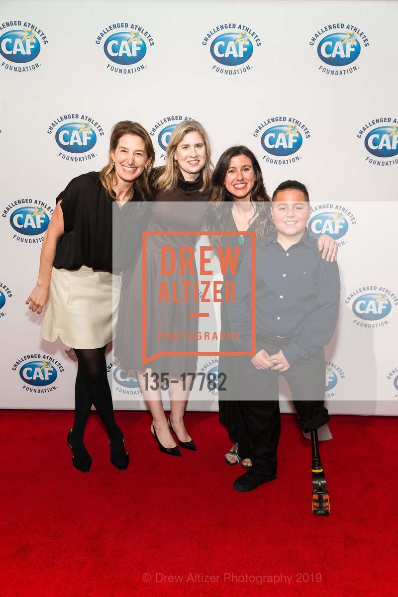 Laura Stein, Francie Jain, Jenna McCrory, Braulio Noriega, Challenged Athletes Foundation's A Celebration of Heart Gala 2019, SFMOMA. 151 Third Street, February 27th, 2019, Photo #135-17782 Laura Stein, Francie Jain, Jenna McCrory, Braulio Noriega, Photo #135-17782