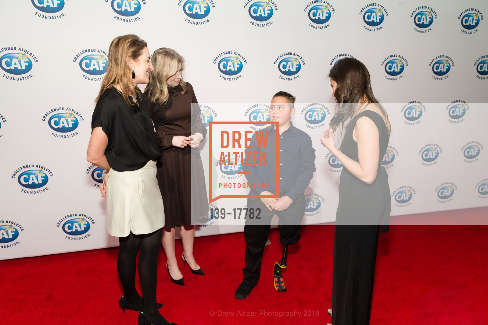 Laura Stein, Francie Jain, Jenna McCrory, Braulio Noriega, Challenged Athletes Foundation's A Celebration of Heart Gala 2019, SFMOMA. 151 Third Street, February 27th, 2019, Photo #139-17782 Laura Stein, Francie Jain, Jenna McCrory, Braulio Noriega, Photo #139-17782