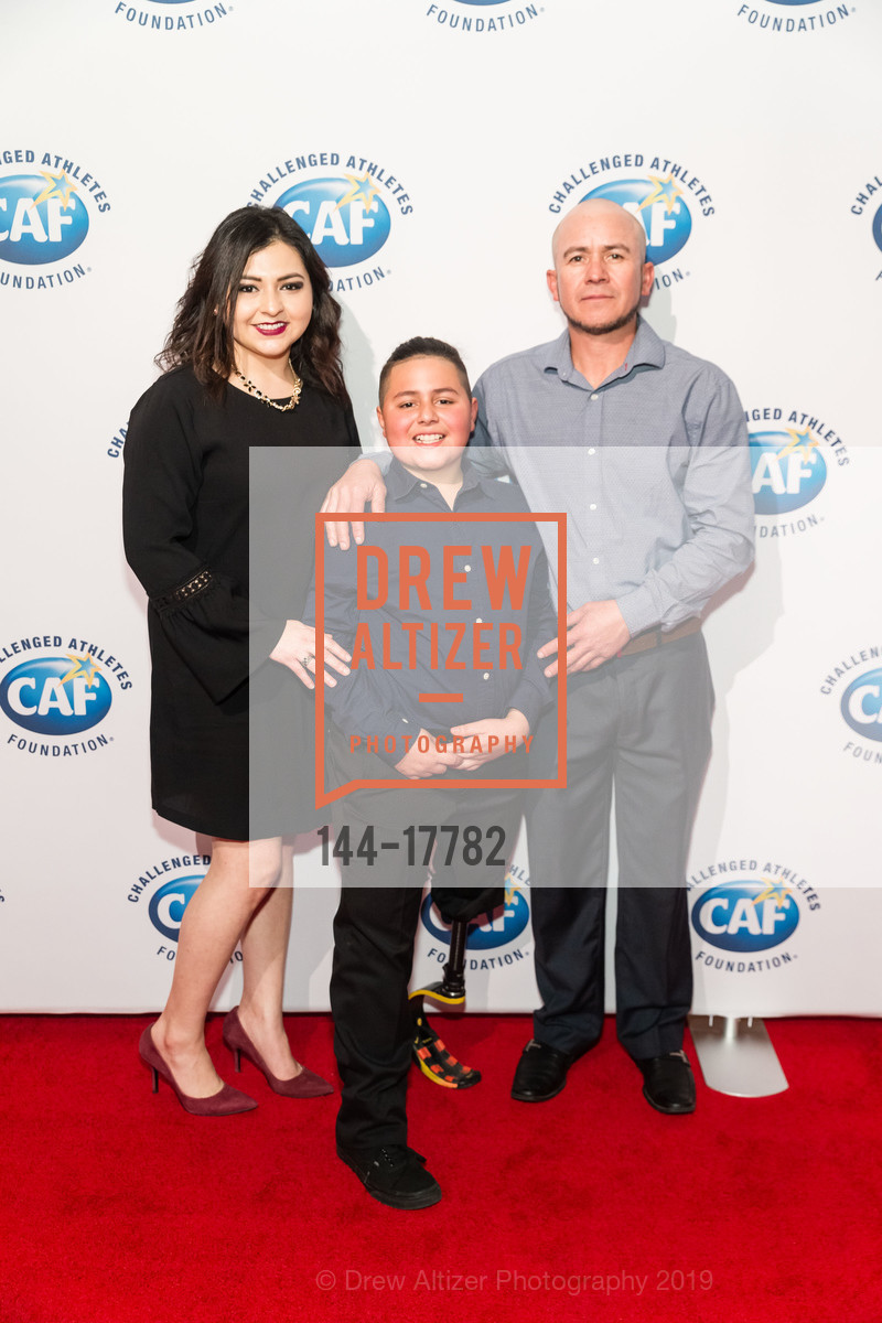 Elrendira Valdiva, Braulio Noriega, Oscar Noriega, Challenged Athletes Foundation's A Celebration of Heart Gala 2019, SFMOMA. 151 Third Street, February 27th, 2019, Photo #144-17782 Elrendira Valdiva, Braulio Noriega, Oscar Noriega, Photo #144-17782
