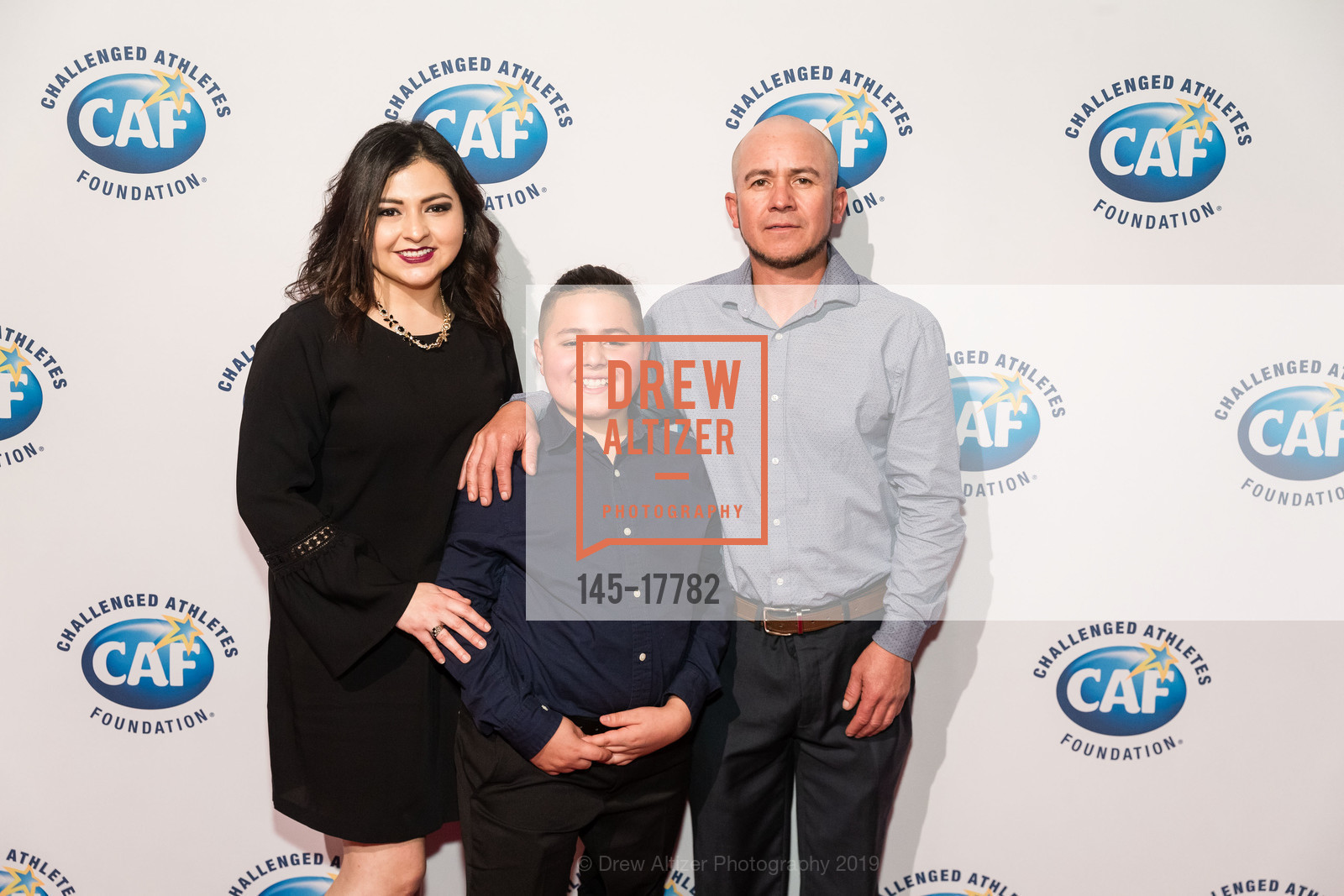 Elrendira Valdiva, Braulio Noriega, Oscar Noriega, Challenged Athletes Foundation's A Celebration of Heart Gala 2019, SFMOMA. 151 Third Street, February 27th, 2019, Photo #145-17782 Elrendira Valdiva, Braulio Noriega, Oscar Noriega, Photo #145-17782