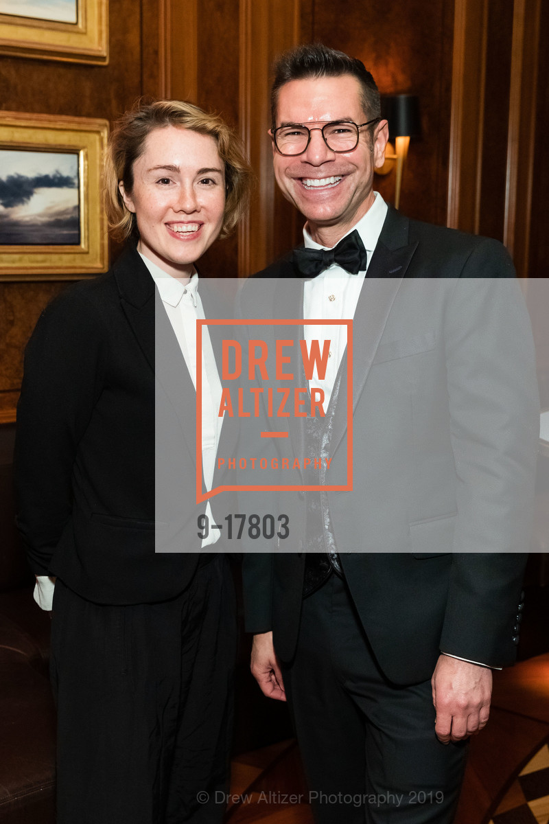 Composer Caroline Shaw, Gala Committee Member Robert Mison, Philharmonia Baroque 2019 Winter Gala and Auction, Four Seasons Hotel. 757 Market Street, March 1st, 2019, Photo #9-17803 Composer Caroline Shaw, Gala Committee Member Robert Mison, Photo #9-17803