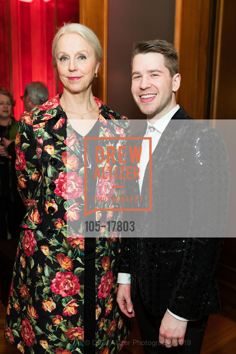Mezzo-soprano Anne Sofie von Otter, Countertenor Daniel Moody, Philharmonia Baroque 2019 Winter Gala and Auction, Four Seasons Hotel. 757 Market Street, March 1st, 2019, Photo #105-17803 Mezzo-soprano Anne Sofie von Otter, Countertenor Daniel Moody, Photo #105-17803