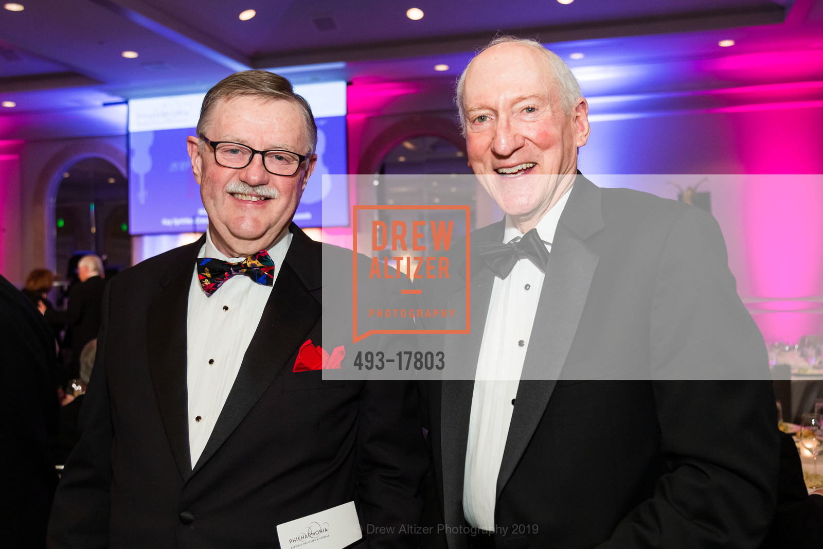 Barrie Cowan, Tom Goldman, Philharmonia Baroque 2019 Winter Gala and Auction, Four Seasons Hotel. 757 Market Street, March 1st, 2019, Photo #493-17803 Barrie Cowan, Tom Goldman, Photo #493-17803