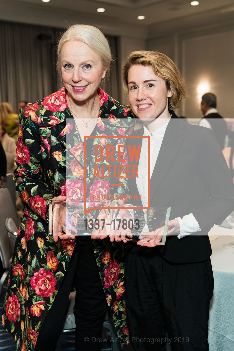 Mezzo-soprano Anne Sofie von Otter, Composer Caroline Shaw, Philharmonia Baroque 2019 Winter Gala and Auction, Four Seasons Hotel. 757 Market Street, March 1st, 2019, Photo #1337-17803 Mezzo-soprano Anne Sofie von Otter, Composer Caroline Shaw, Photo #1337-17803