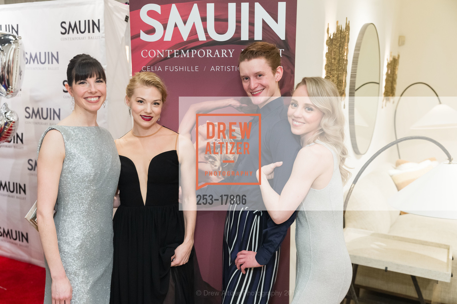 Valerie Harmon, Erica Felsch, Rex Wheeler, Lauren Pschirrer, Smuin Ballet 25th Annual Gala, The Galleria. 101 Henry Adams Street, March 3rd, 2019, Photo #253-17806 Valerie Harmon, Erica Felsch, Rex Wheeler, Lauren Pschirrer, Photo #253-17806