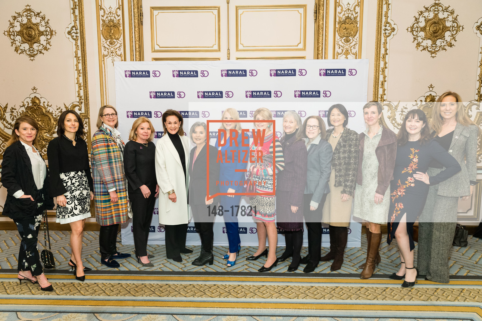 Meagan Ryan Stasz, Beth Grossman, Prisca Geeslin, Jane Wolf, Lucie Weissman, Barbara Boxer, Nonie Greene, Dagmar Dolby, Judy Wessing, Paulette Kessler, Lita Sam-Vargas, Daphne Dickson, Amii Barnard-Bahn, Jill Hamer, NARAL Pro-Choice's America's 24th San Francisco Power of Choice Luncheon 2019, The Fairmont Hotel SF. 950 Mason St, March 7th, 2019, Photo #148-17821 Meagan Ryan Stasz, Beth Grossman, Prisca Geeslin, Jane Wolf, Lucie Weissman, Barbara Boxer, Nonie Greene, Dagmar Dolby, Judy Wessing, Paulette Kessler, Lita Sam-Vargas, Daphne Dickson, Amii Barnard-Bahn, Jill Hamer, Photo #148-17821