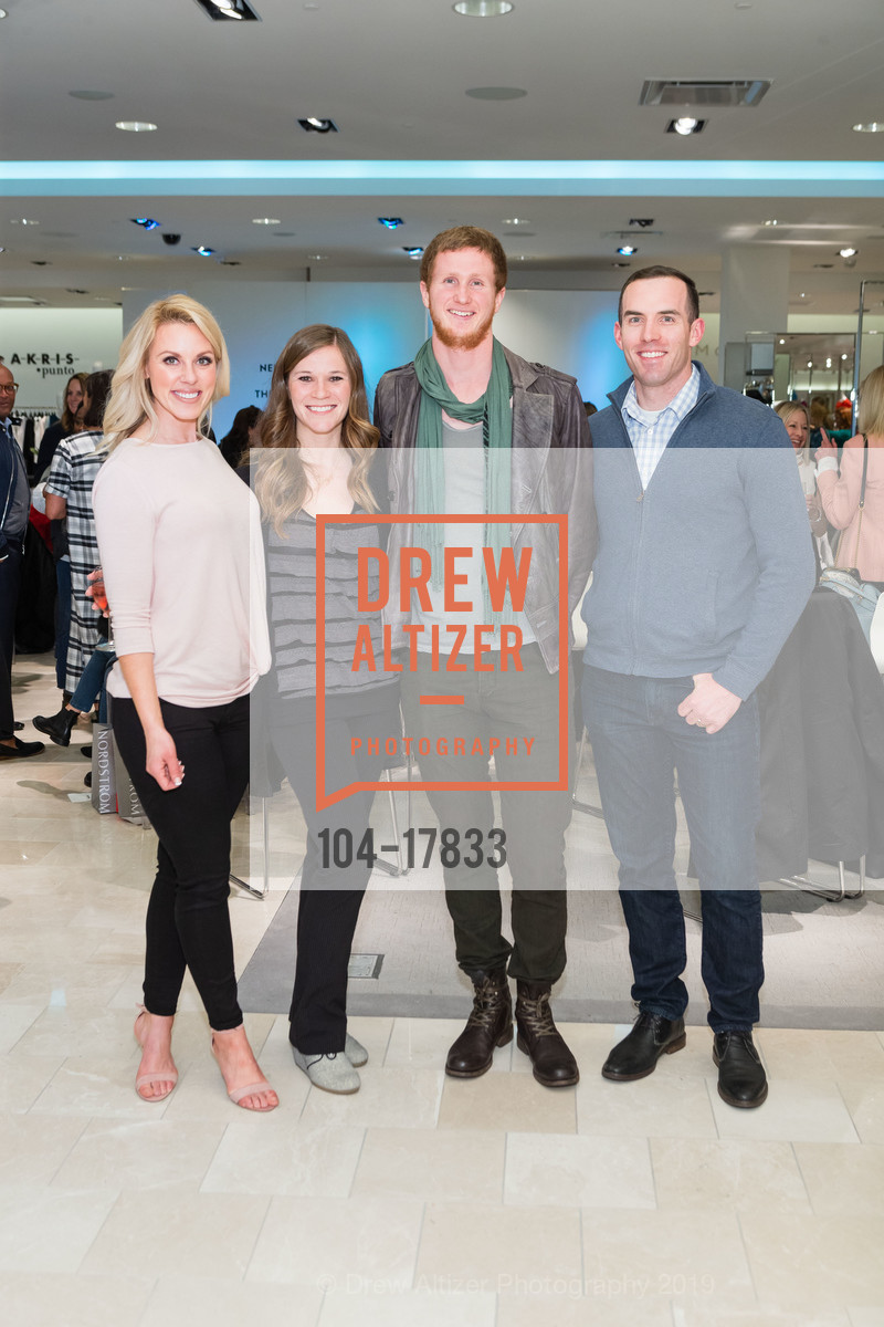Megan Dysert, Rachel Allex, Matt Williams, Logan Dysert, Neiman Marcus Presents the Art of Travel with Sydel Curry Lee, Neiman Marcus Walnut Creek. 1000 S Main Street, March 7th, 2019, Photo #104-17833 Megan Dysert, Rachel Allex, Matt Williams, Logan Dysert, Photo #104-17833