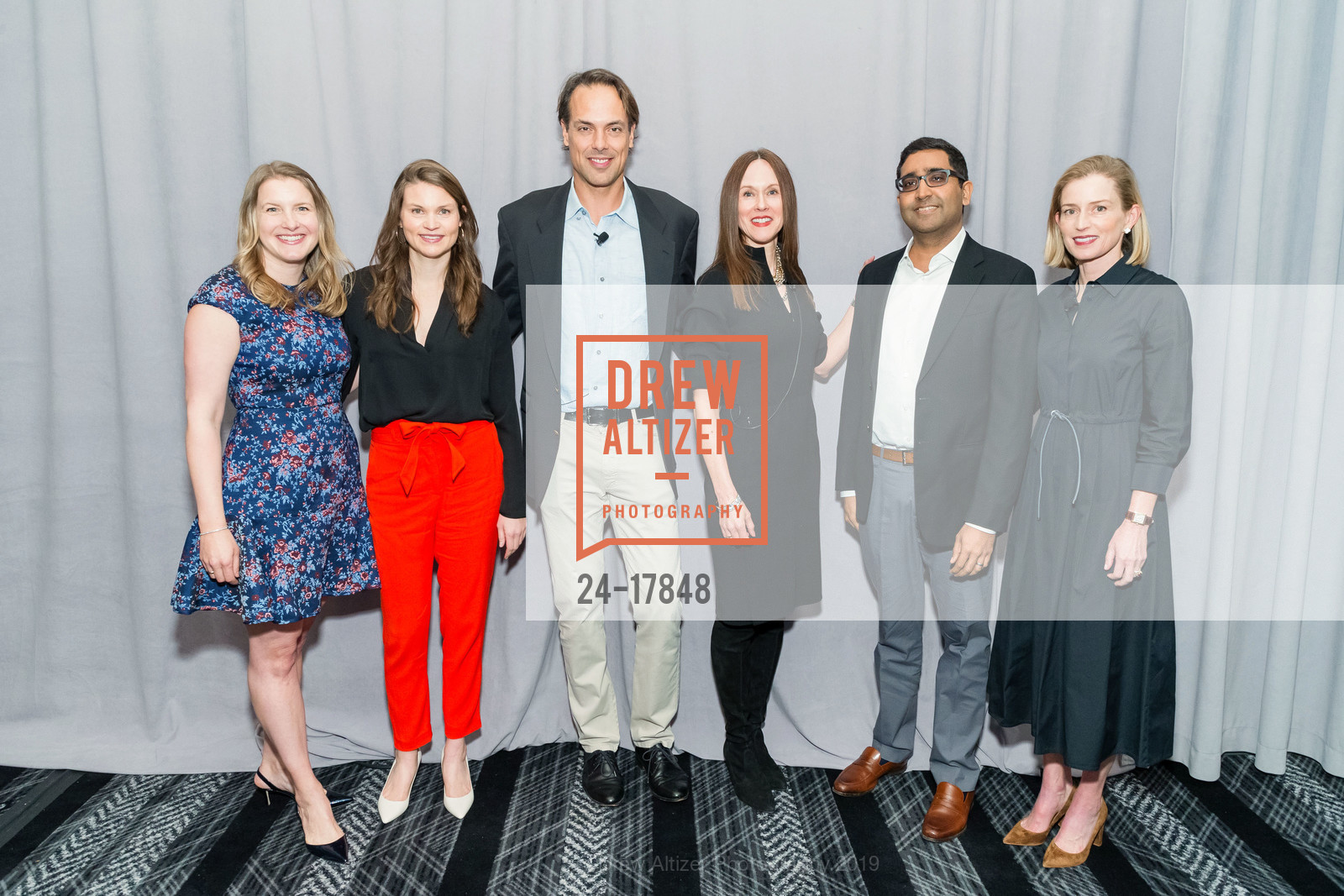 Catherine Hale, Caroline Brinckerhoff, Scott Faber, Karen Flynn, Vijay Mohan, Vickie Barret, Bay Area Discovery Museum's Creativity Forum, The Ritz-Carlton San Francisco. 600 Stockton Street San Francisco, California 94108, March 7th, 2019, Photo #24-17848 Catherine Hale, Caroline Brinckerhoff, Scott Faber, Karen Flynn, Vijay Mohan, Vickie Barret, Photo #24-17848