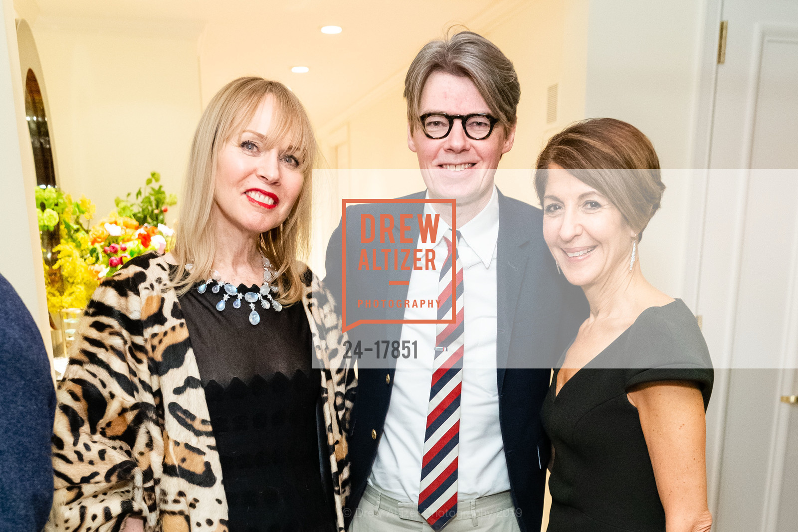 Christine Suppes, Andrew Bolton, Nancy Chilton, Fashion X Tech Cocktail Reception for Friends of the MET Costume Institute, Private Residence, March 7th, 2019, Photo #24-17851 Christine Suppes, Andrew Bolton, Nancy Chilton, Photo #24-17851