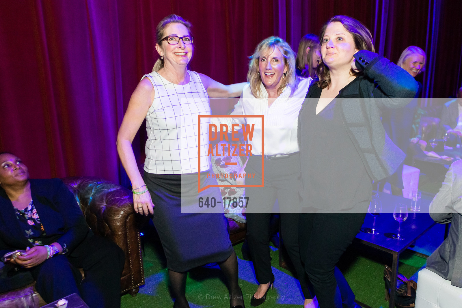 Christina Kemp, Kathleen Suico, Elizabeth Winslett, JCCSF Celebration 2019, JCCSF. 3200 California Street, Photo #640-17857 Christina Kemp, Kathleen Suico, Elizabeth Winslett, Photo #640-17857