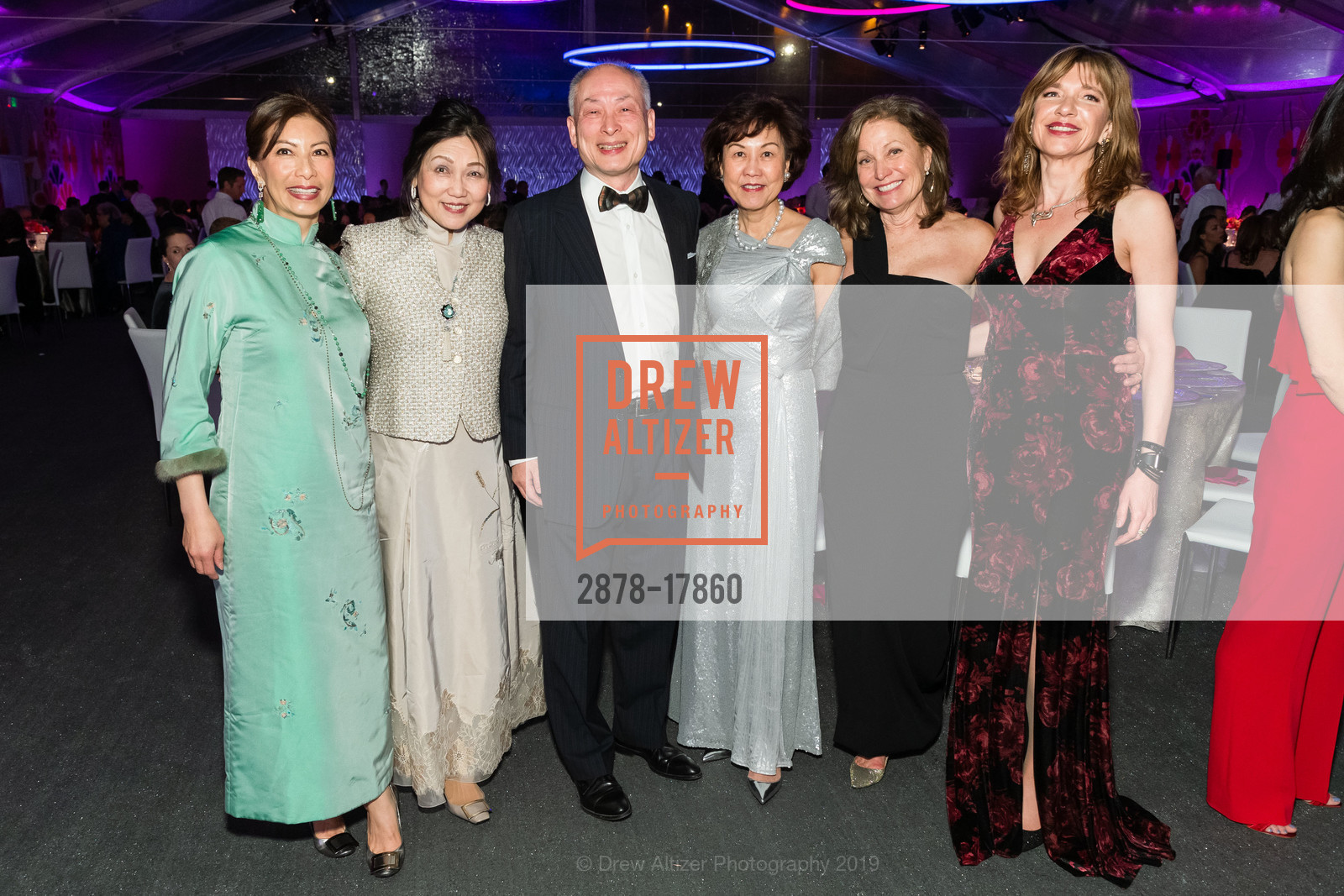 Michelle Soo Hoo Tai, Adele Chen, William Tai, Selina Cha, Pamela Devenney, Baba Rosario, Asian Art Museum Gala 2019, Asian Art Museum, March 7th, 2019, Photo #2878-17860 Michelle Soo Hoo Tai, Adele Chen, William Tai, Selina Cha, Pamela Devenney, Baba Rosario, Photo #2878-17860