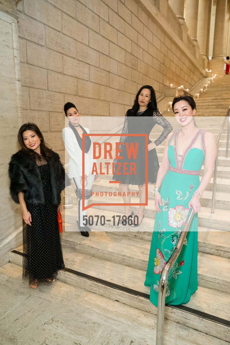 Jennifer Chen, Jenny Chung, Nina Wang, Sandy Cheung, Asian Art Museum Gala 2019, Asian Art Museum, March 7th, 2019, Photo #5070-17860 Jennifer Chen, Jenny Chung, Nina Wang, Sandy Cheung, Photo #5070-17860