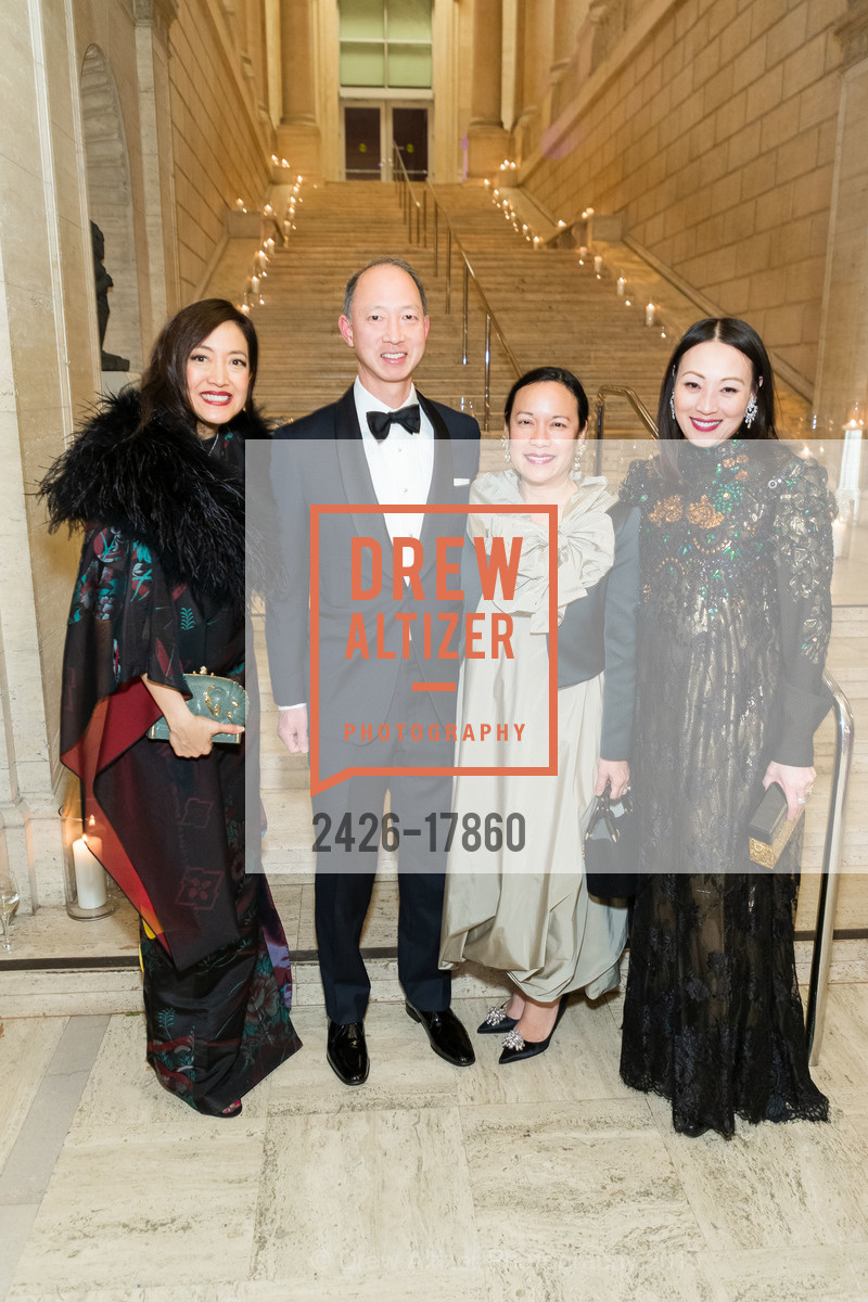 Aey Phanachet, Roger Kuo, Julia Wong, Helina Au, Asian Art Museum Gala 2019, Asian Art Museum, March 7th, 2019, Photo #2426-17860 Aey Phanachet, Roger Kuo, Julia Wong, Helina Au, Photo #2426-17860