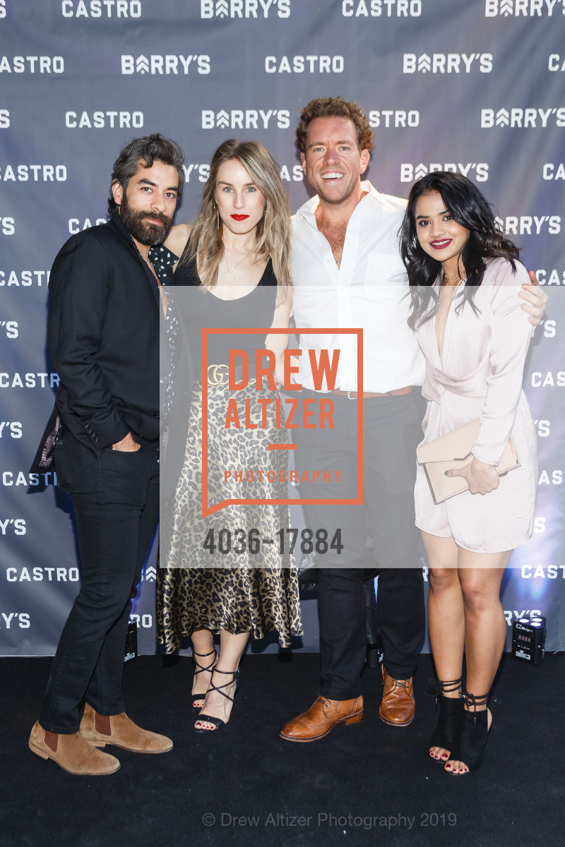 Tony Forte, Nick Alvarado, Emma Elfving, Trishala Poulose, Barry's Bootcamp Castro Grand Opening Celebration, Barry's Bootcamp Castro. 2280 Market Street, March 14th, 2019, Photo #4036-17884 Tony Forte, Nick Alvarado, Emma Elfving, Trishala Poulose, Photo #4036-17884