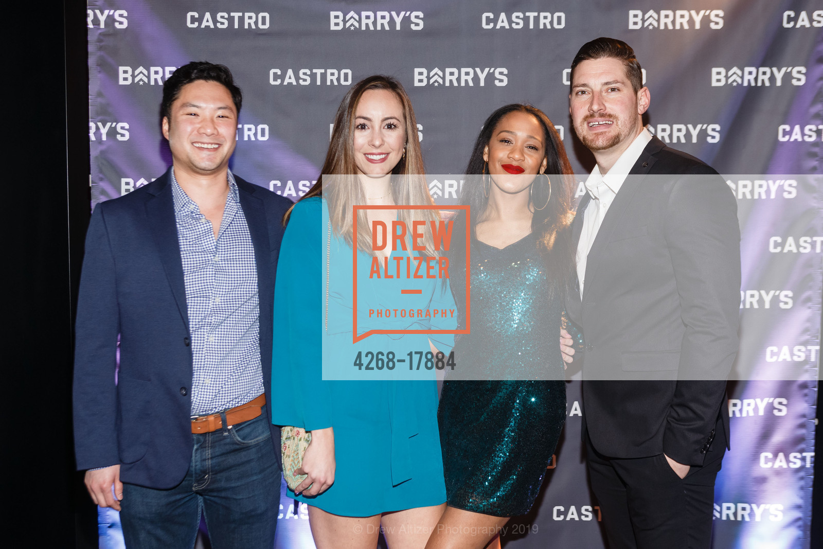Tom Ladue, Talia Holland, Nick Tucker, Tarah McCoy, Barry's Bootcamp Castro Grand Opening Celebration, Barry's Bootcamp Castro. 2280 Market Street, March 14th, 2019, Photo #4268-17884 Tom Ladue, Talia Holland, Nick Tucker, Tarah McCoy, Photo #4268-17884
