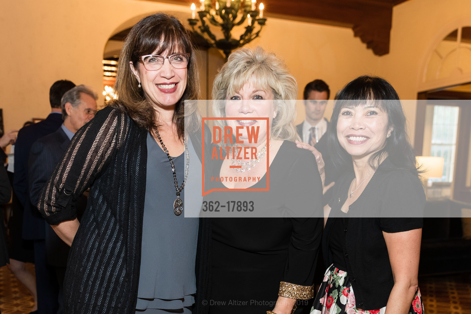 Susana Lapeyrade-Drummond, Sharon McCarthy, Co-chair, Anne Alvarez, 2019 Leo T. McCarthy Award Celebration, The Olympic Club, Lakeside Clubhouse, March 14th, 2019, Photo #362-17893 Susana Lapeyrade-Drummond, Sharon McCarthy, Co-chair, Anne Alvarez, Photo #362-17893