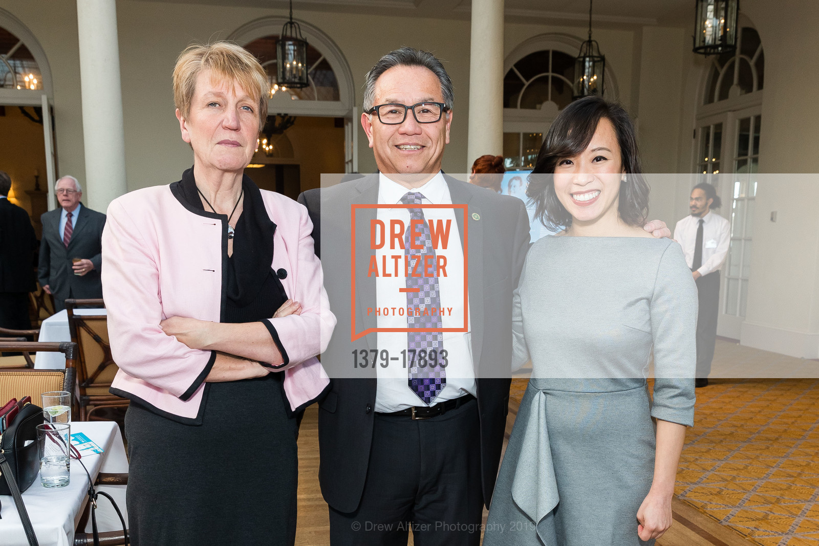 Rodney Chin, Sophie Clavier, Angeline Vuong, 2019 Leo T. McCarthy Award Celebration, The Olympic Club, Lakeside Clubhouse, March 14th, 2019, Photo #1379-17893 Rodney Chin, Sophie Clavier, Angeline Vuong, Photo #1379-17893