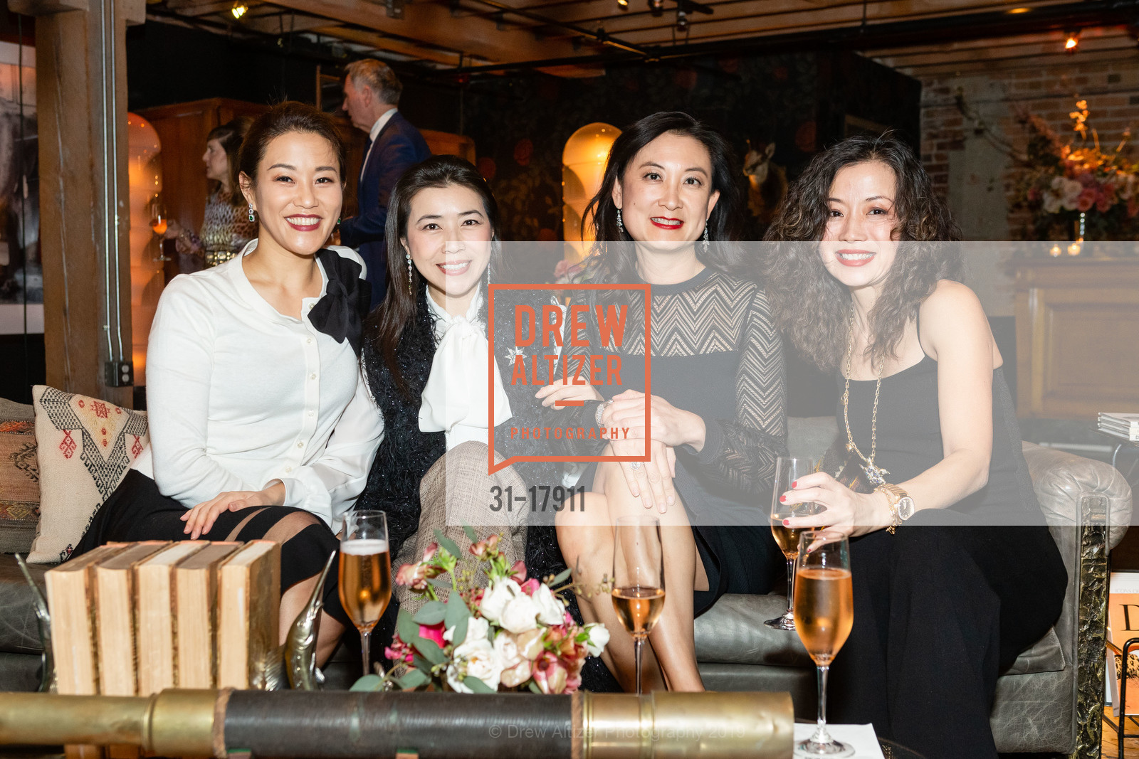 Nancy Ho, Samantha Chien, Isabel Rhee, Lillian Qian, SF Ballet Dinner 2019, Ken Fulk's Magic Factory. 310 7th St, March 19th, 2019, Photo #31-17911 Nancy Ho, Samantha Chien, Isabel Rhee, Lillian Qian, Photo #31-17911